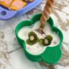 Beemymagic Cute Heat-Resistant Clover Silicone Food Bowl for Toddlers, Kids - Microwave, Oven & Dishwasher Safe - 6oz - Made in Korea, BPA Free view 2
