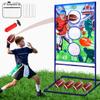 Punieayi Football Toss Game with 4 Inflatable Balls, Football Throwing Target Games for Boys 8-12, Sports and Outdoors Toys for Kids Ages 3+ view 1