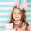 Happy Birthday baby Headband for Girls - 4th Birthday Cake Baby Headband Bow, 4th Birthday Girls Hair Accesserioes, Happy Birthday Cake with Candles Hairband, Girls Birthday Hair Bow view 2