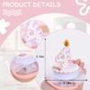 Happy Birthday baby Headband for Girls - 4th Birthday Cake Baby Headband Bow, 4th Birthday Girls Hair Accesserioes, Happy Birthday Cake with Candles Hairband, Girls Birthday Hair Bow view 4