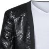 Dance Star Kids Costume for Boys 80s 90s Pop Stage Cosplay Party Halloween Role Play Black 11-12 Years view 4