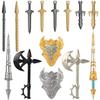 EnuoChbuild Medieval Weapon Pack Military Weapon Round Table Knights Arms, Military Soldier Weapons Accessories Pack Kits, DIY Assembly Building Blocks - 14 Pieces, 06ZSYX19145H2X16N view 1
