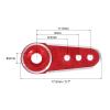MECCANIXITY Aluminum Alloy 15T Steering Servo Arm Horn Red for DIY RC Car/Boat/Airplane Boat Accessories 2 Pcs view 2