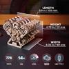 UGEARS V8 Engine Model Kit - 3D Wooden Puzzles for Adults, 3D Puzzle Model Engine Kit, DIY Kits Gifts for Engineers for Christmas, Wooden Model Kits for Adults to Build, Brain Teaser Hobby Set view 2