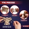 UGEARS V8 Engine Model Kit - 3D Wooden Puzzles for Adults, 3D Puzzle Model Engine Kit, DIY Kits Gifts for Engineers for Christmas, Wooden Model Kits for Adults to Build, Brain Teaser Hobby Set view 3