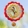 12 inch Horse 3D Stainless Steel Wind Spinners, Hanging Garden Spinner Kinetic Art Garden Decorations, Reflective Wind Sculpture for Indoor/Outdoor Decor view 1