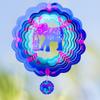 12 inch Elephant 3D Stainless Steel Wind Spinners, Hanging Garden Spinner Kinetic Art Garden Decorations, Reflective Wind Sculpture for Indoor/Outdoor Decor view 1