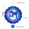 12 inch Elephant 3D Stainless Steel Wind Spinners, Hanging Garden Spinner Kinetic Art Garden Decorations, Reflective Wind Sculpture for Indoor/Outdoor Decor view 4