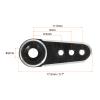 MECCANIXITY Aluminum Alloy 15T Steering Servo Arm Horn Black for DIY RC Car/Boat/Airplane Boat Accessories 3 Pcs view 2