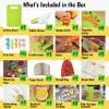 40-Pcs Kids Knife Set for Real Cooking, Toddler Cooking Set Montessori with Recipes Book, Toddler Kitchen Tools for Cooking, Kids Cooking Sets Real - Cutting Board and Knife Set view 2