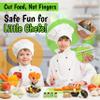 40-Pcs Kids Knife Set for Real Cooking, Toddler Cooking Set Montessori with Recipes Book, Toddler Kitchen Tools for Cooking, Kids Cooking Sets Real - Cutting Board and Knife Set view 3
