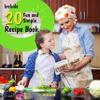 40-Pcs Kids Knife Set for Real Cooking, Toddler Cooking Set Montessori with Recipes Book, Toddler Kitchen Tools for Cooking, Kids Cooking Sets Real - Cutting Board and Knife Set view 4