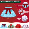 12Pcs Christmas Elf Accessories Christmas Elf Doll Clothes Colorful Doll Skirts Scarves Sweaters Handmade Knitted Clothing with Xmas Tree Bells Elk Xmas Outfit, Dolls Not Included view 2