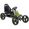 Aosom Go Kart for Kids, Pedal, Go Kart with Adjustable Seat, EVA Wheels, Forward, Backward, Ride on Car for Boys and Girls 3-6 Years Old, Green view 1