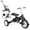 KikkaBoo 5-in-1 Baby Evolutionary Tricycle Flip, Bicycle Children from 1 Year to 5 Years, Trike, Tricycle to Bike with or Without Pedals, Adjustable and Transformable, Black view 1