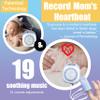 Amplim Portable Baby Sound Machine, Moms Heartbeat Recording + 19 White Noise Sleep Soothers for Newborns, Infants, Preemies, Kids | Hang on Crib, Stroller | Nursery Essential, Registry Gift, Shower view 2