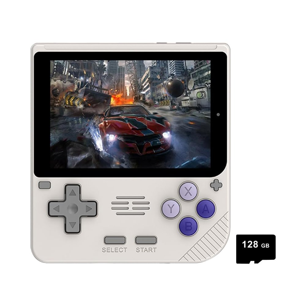 MINDKEEP V10 Retro Handheld Game Console, Preinstalled Emulator Built-in 128G TF Card 10000+ Games 5-Inch IPS 480*320 Open Source Linux System Video Gaming Consoles for Game Lovers
