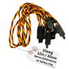 BackBayRC - 22awg Twisted Servo Extension Cable w/Safety Clip - 60 Strands for RC Vehicles, Drones, E-Bikes - 5 Lengths / 5 Wires per Pack (30CM / 12in) view 1