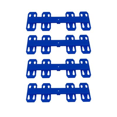 QuirkWorks 3D Track Spacers (4 Pack) | Compatible with Hot Wheels Cars, and Track | 2, 4 or 6 Lane Options (4 Lane Spacer)