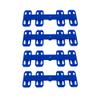 QuirkWorks 3D Track Spacers (4 Pack) | Compatible with Hot Wheels Cars, and Track | 2, 4 or 6 Lane Options (4 Lane Spacer) view 1