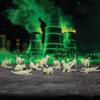 Accoutrements Archie McPhee Itty Bitty Glow Cats - Bag of 12 Glow-in-The-Dark Vinyl Kitties in 6 Adorable Styles for Cat Lovers and Crazy Cat Ladies, Green view 2
