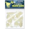 Accoutrements Archie McPhee Itty Bitty Glow Cats - Bag of 12 Glow-in-The-Dark Vinyl Kitties in 6 Adorable Styles for Cat Lovers and Crazy Cat Ladies, Green view 3