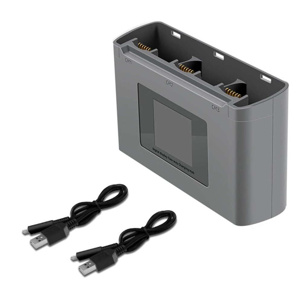 Dual Input Ports Charger Drone Accessories Charging Hub with Colorful Display for DJI Mavic Mini 2