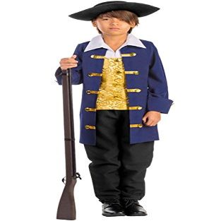 212 Main Boys Colonial Aristocrat Costume, T4 Navy