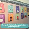 2 PCS Blends and Digraphs Bundle | Interactive Phonics Flash Cards or Multicultural Digraphs and Blends Posters - Science of Reading Manipulatives for 1st Grade & KG by ABSee Me view 3