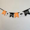 ToysCentral Basics Halloween Half Birthday Banner, 24 Inches, Orange, Black and White, Orange/black/white view 3
