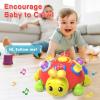 Baby Crawling Toys 6-12 Months,Musical Ladybug Crawling Toy for Infants 0-3-6 7 8 9 10 12-18 Months,Early Education Light Up Music Walking Toys,Shape Matching,Tummy Time Toys for Boy Girl Gift (Red) view 4