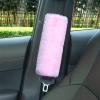 "2-Pack Soft Plush Seatbelt Covers for Kids - Comfortable Seat Belt Cushion for Newborns - Car Seat/Stroller Strap Accessories - Enhanced Driving Comfort & Protection (Baby Pink) view 1