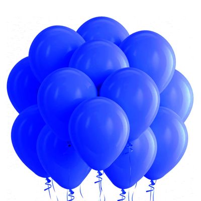100 Pieces Blue UV Neon Glow in the Dark Balloons Neon Party Supplies Black Light Balloon for Hanukkah Glow Helium Fluorescent Latex Balloons for Birthday Party Decoration