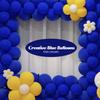 100 Pieces Blue UV Neon Glow in the Dark Balloons Neon Party Supplies Black Light Balloon for Hanukkah Glow Helium Fluorescent Latex Balloons for Birthday Party Decoration view 3