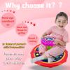 1, 2, 3, 4Year Old children's 360  rotating seat toy, Children's Day gift, boys and girls' birthday gift, ocean style, sitting and rotating toy, Toddler Toys Early Development&Activity Toys (Red) view 3
