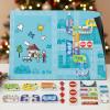ROHSCE Marble Run for Kids, Vertical Magnetic Marble Maze Track with Doodle Board & Residue-Free Nano-Adhesive, STEM Explorers Brain Teaser Toy for Boys Girls Ages 3-12, Creative Thinking Games Gifts view 2