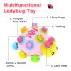 Baby Crawling Toys 6-12 Months,Musical Ladybug Crawling Toy for Infants 0-3-6 7 8 9 10 12-18 Months,Early Education Light Up Music Walking Toys,Shape Matching,Tummy Time Toys for Boy Girl Gift.(Pink) view 2