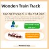 Wooden Train Track Accessories, Train Set, Train Track -Solid Wood -Christmas Tree Train, Thomas Wooden Railway, for Kids, Birthday Gift, Toddler Boys and Girls Over 3 Years Old view 4
