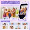 Kids Smart Phone for Girls, Christmas Birthday Gifts for Girls Age 3-10 Kids Toys Cell Phone, 2.8" Touchscreen Toddler Learning Play Toy Phone with Dual Camera view 2