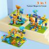 Anpcso Marble Run Building Blocks, Dinosaurs Marble Track Toy Classic Large Bricks for 3 4 5 6 7 + Year Old Boys Girls Kids, Bricks Compatible with All Major Brands view 2