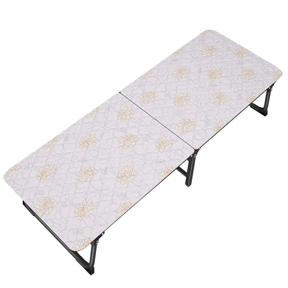WDFYJ Folding Sun Lounger Adjustable Recliner Garden Sunbed with - Ideal for Balcony Camping Beach Relaxing Outdoor