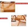 WDFYJ Bamboo Lounge Chair, Foldable Recliner Outdoor Lounge Chair with Long Footstool Sun Lounger, 2 Styles(A) view 4