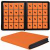 16 Pocket Card Binder, 1000+ Premium Zip Trading Card Binder, Double Sided Pocket Card Binder Album, Ringless Card Folder for MTG, TCG, Sports Card (Orange, 16Pockets) view 1