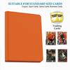 16 Pocket Card Binder, 1000+ Premium Zip Trading Card Binder, Double Sided Pocket Card Binder Album, Ringless Card Folder for MTG, TCG, Sports Card (Orange, 16Pockets) view 3