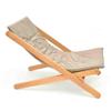WDFYJ Lounge Chair, Outdoor Beach Chair Balcony Foldable Recliner Family Leisure Chair Lunch Break Chair 3 Adjustable(Beige) view 1