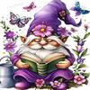 1000 Piece Puzzles - Purple Gnome - Fun Family 1000 Piece Jigsaw Puzzle, 20 X 30 Inch, Recyclable Wooden Puzzle Pieces, Favorite Room Decor Or Gifts view 1