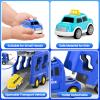 FunMission Toddlers City Truck Toys for Kids 3-9 Year Old5 in 1 Friction Power Vehicle Car for 3 4 5 6 7 Years Old Boys GirlsCarrier Truck Transport Toys for Christmas and Birthday Gifts view 3