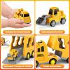 FunMission Toddlers Construction Toys for Kids 3-9 Year Old5 in 1 Friction Power Vehicle Car for 3 4 5 6 7 Years Old Boys GirlsCarrier Truck Transport Toys for Christmas and Birthday Gifts view 3