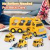 FunMission Toddlers Construction Toys for Kids 3-9 Year Old5 in 1 Friction Power Vehicle Car for 3 4 5 6 7 Years Old Boys GirlsCarrier Truck Transport Toys for Christmas and Birthday Gifts view 4