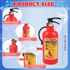 32 Pack Kids Small Fire Extinguisher Squirter Water Toys Firefighter Water Squirt Water Blaster Toys Mini Fireman Squirters Bulk for Child Beach Summer Swimming Pool Party Supplies view 2